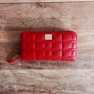 Kate Spade Quilted Wallet (Coral)